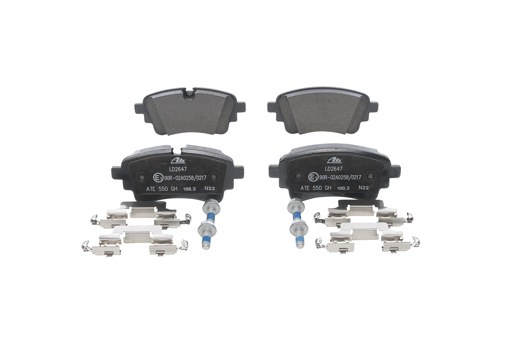 LD2647 13.0470-2647.2 Bromsbelägg ATE 4M0 698 451 BC VW