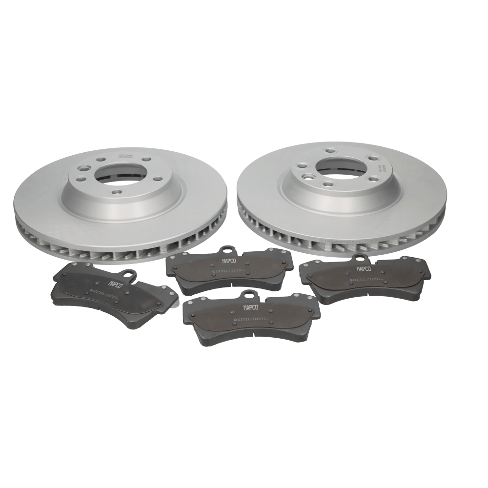 PORSCHE CAYENNE 2003 brake discs and pads set MAPCO 47980HPS