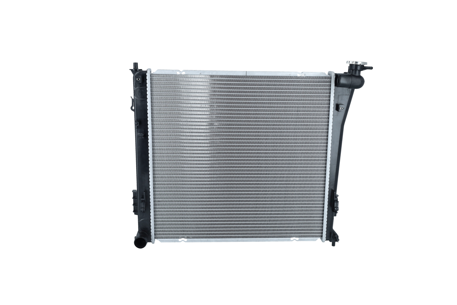 NRF 59086 Engine radiator Aluminium, 487 x 468 x 26 mm, Brazed cooling fins