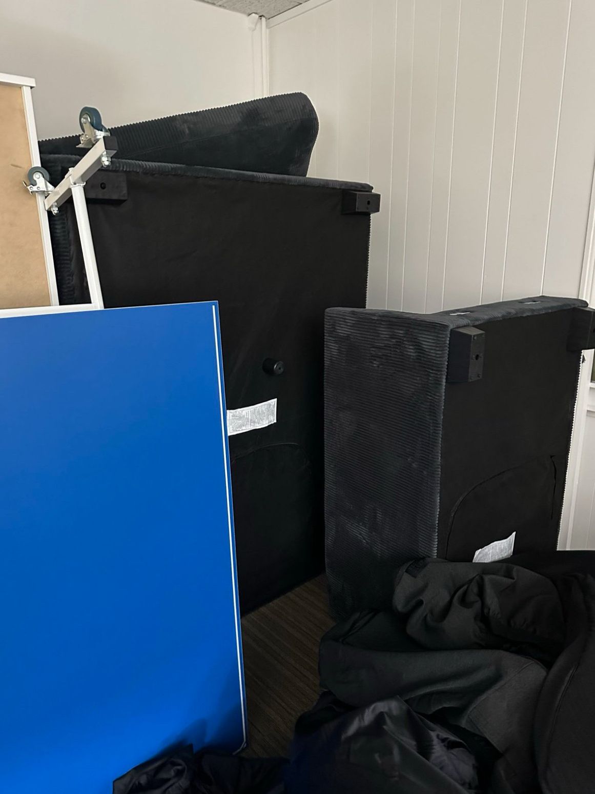 Furniture has been packed into a room near DOGEs old offices.