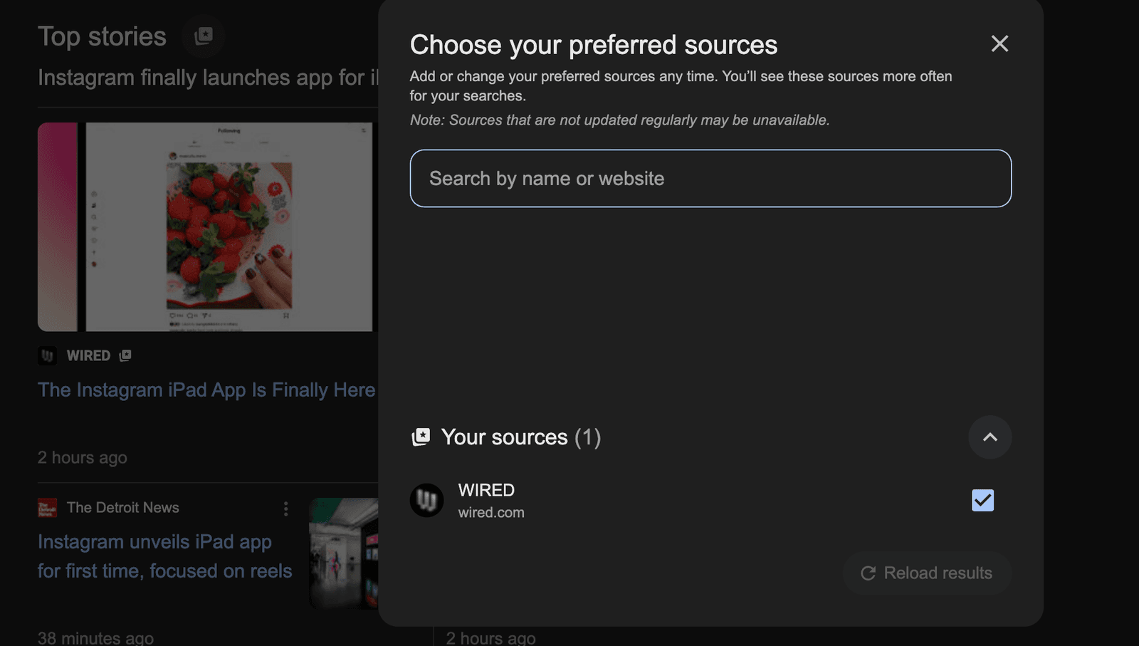 How to Add WIRED as a Preferred Source on Google