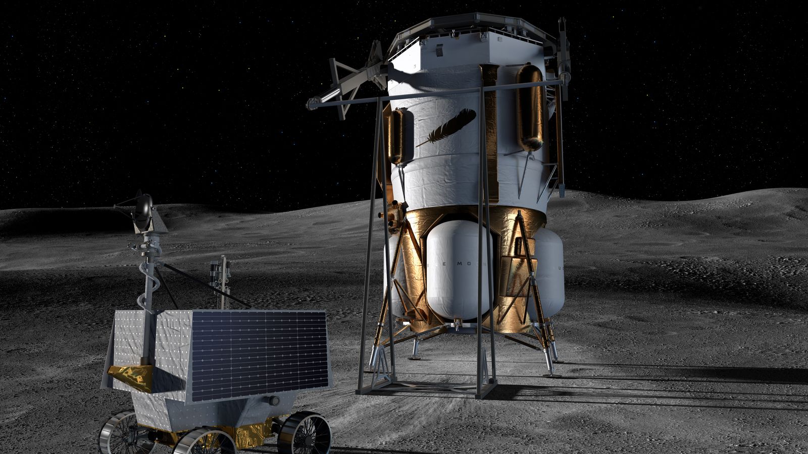 Jeff Bezos’ Blue Origin Wins Contract to Take NASA Rover to the Moon