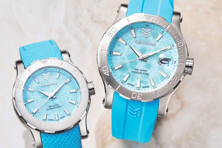 【文字盤は“カリブ海の宝石”】希少石ラリマー×904L鋼材の「一点モノ」時計が美しい!ザ・ニシオギの新作を徹底解説