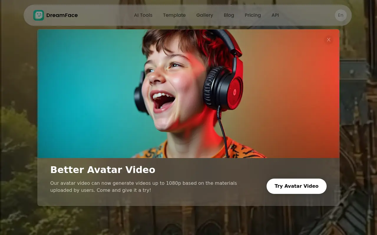 DreamFace screenshot