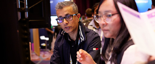 Image 4: Business people talking at an event