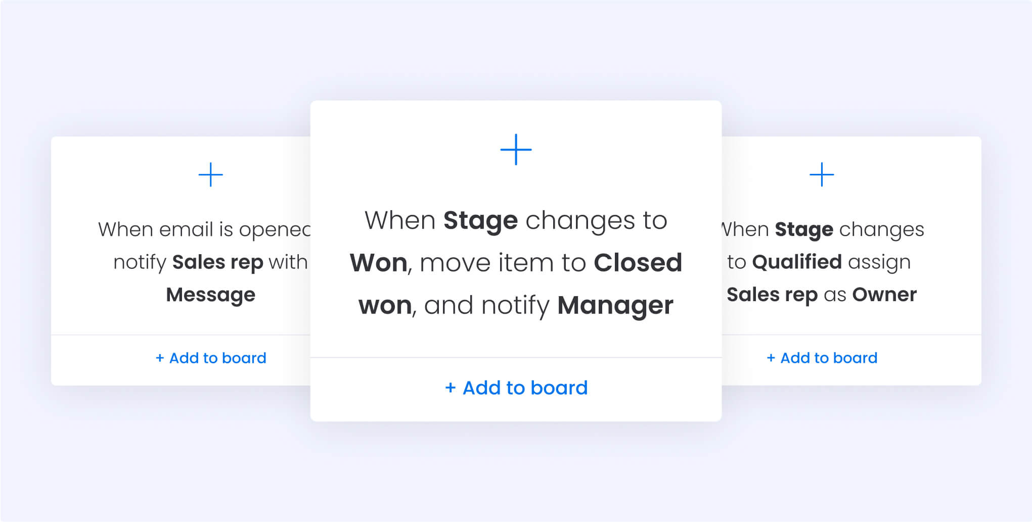 monday crm automations