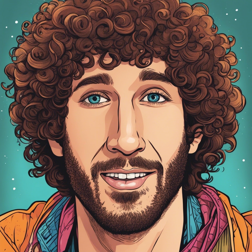 Lil Dicky colorful portrait