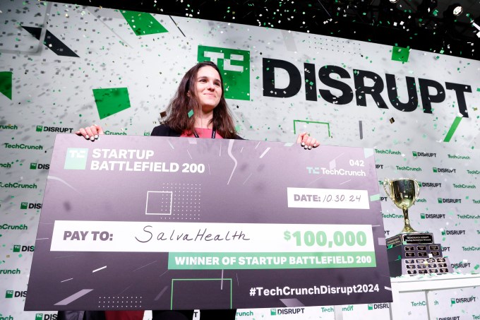 Startup Battlefield winner Valentina Agudelo Vargas, CEO and Co-Founder of Salva Health