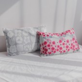 【SALE】kippis 枕カバー2枚組　ブーケピンク