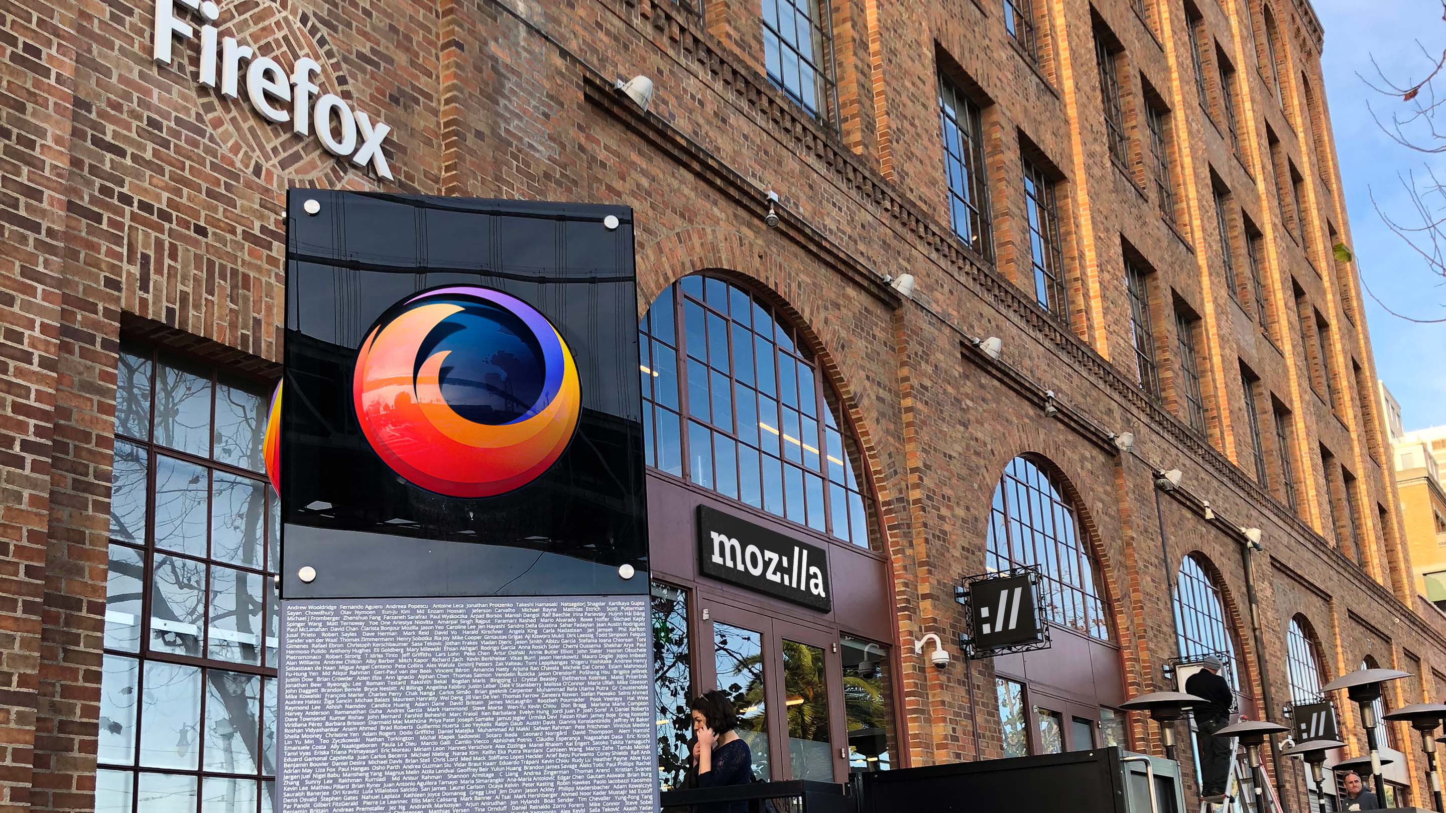 Firefox sign near San Francisco's Mozilla office