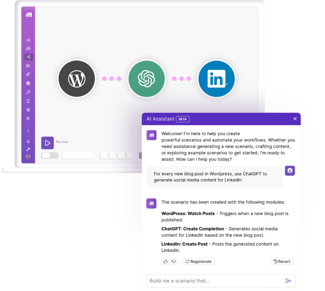 Revolutionize your work with AI and Make