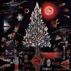 メタセコイアと月