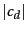 $\vert c_d\vert$