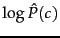 $\log \hat{P}(\tcjclass)$