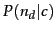 $P(n_d\vert\tcjclass)$