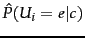 $\hat{P}(\wvar_i=e\vert\tcjclass)$